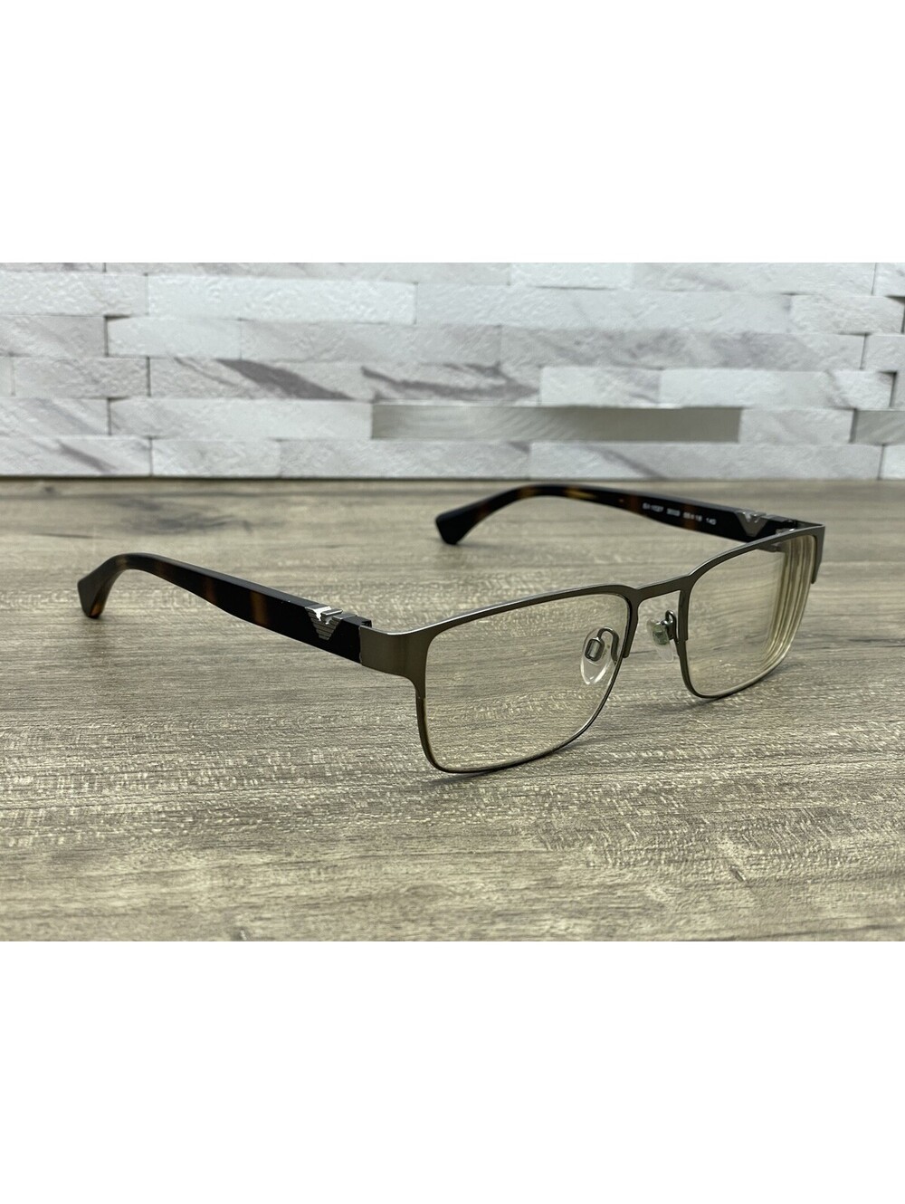 Emporio Armani EA1027 3003 Eyeglasses Full Rim Brown Tort Frames 55-18-140